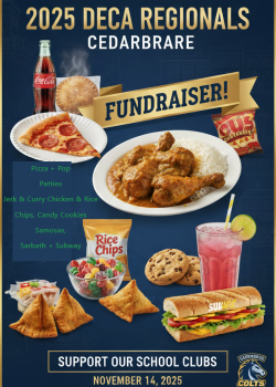 Cedarbrae Food Sales Poster